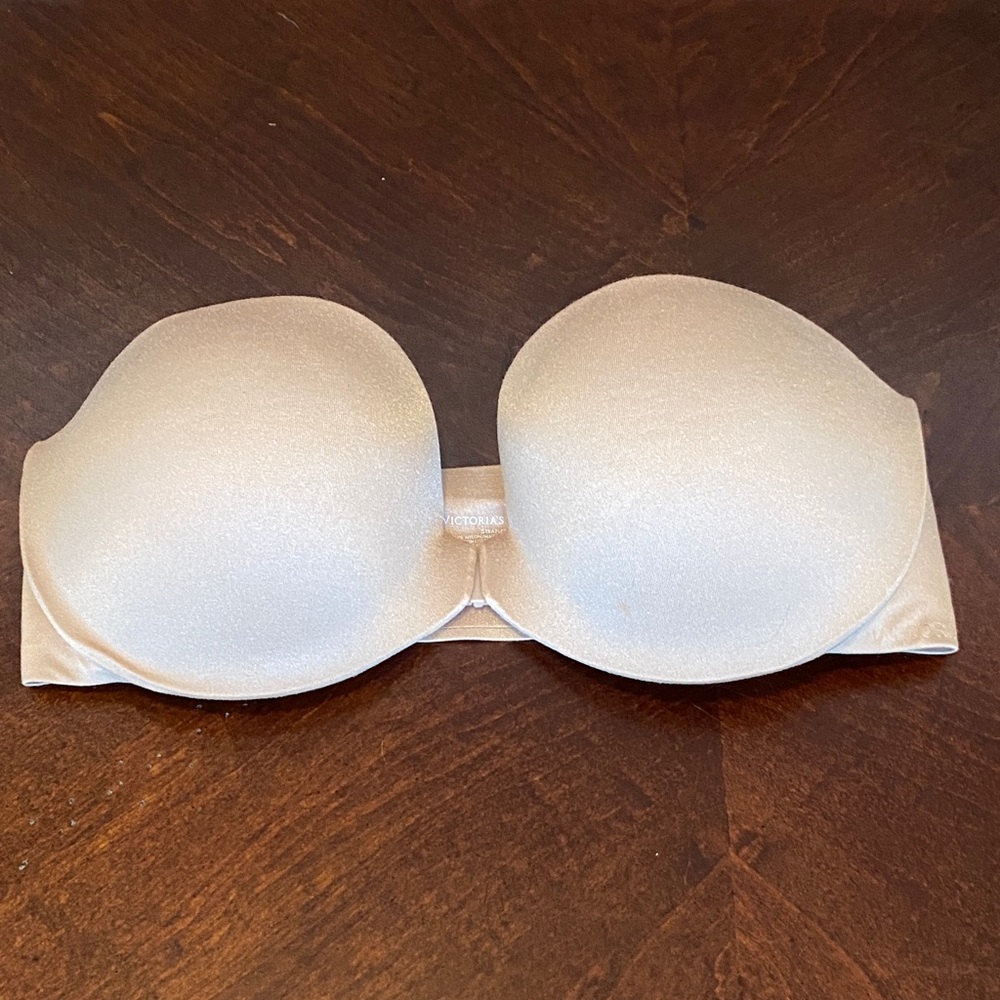 Victoria's Secret Ivory Strapless Bandeau Bra